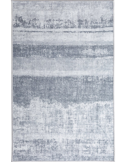Contemporary Modern Abstract Grey Area Rug